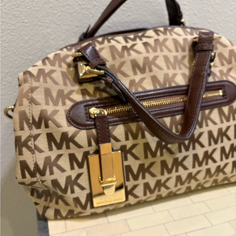 Michael Kors Brown Signature Satchel